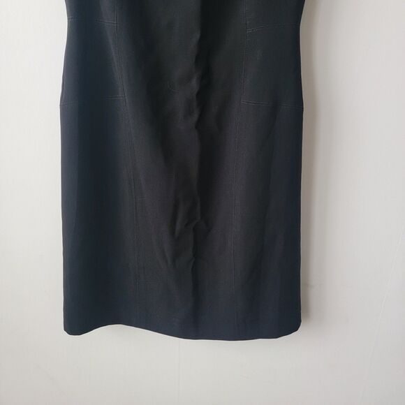 MM.LaFleur womens sleeveless Pencil Dress size 4 black office Classic - Picture 4 of 8